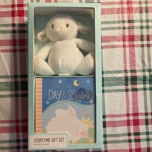 Lamb teddy and baby book kit